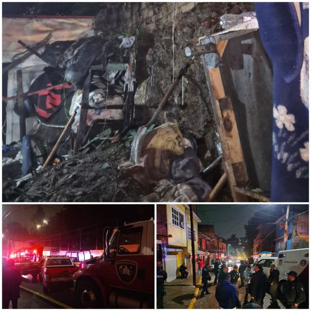 Derrumbe en Naucalpan 